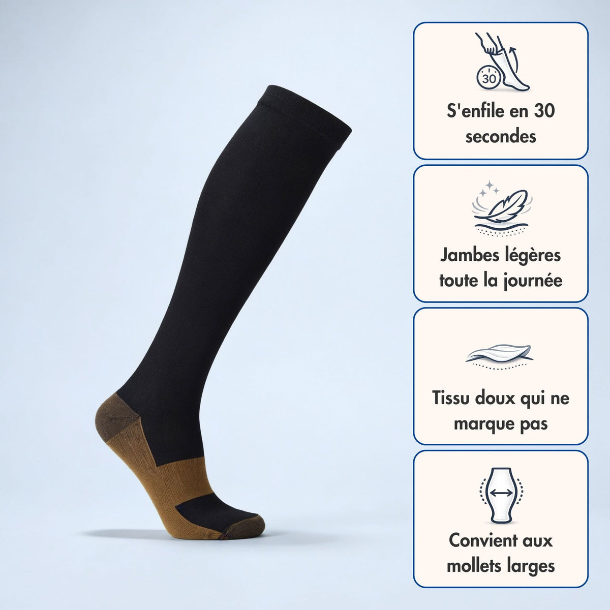 Chaussettes jambes légères