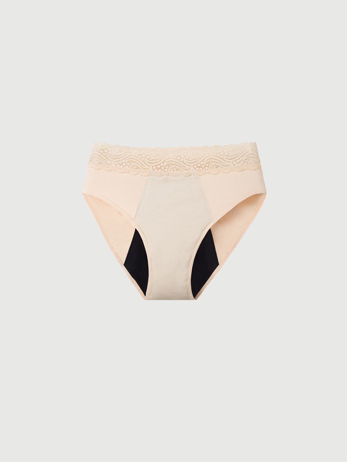 Culotte taille haute dentelle absorbante