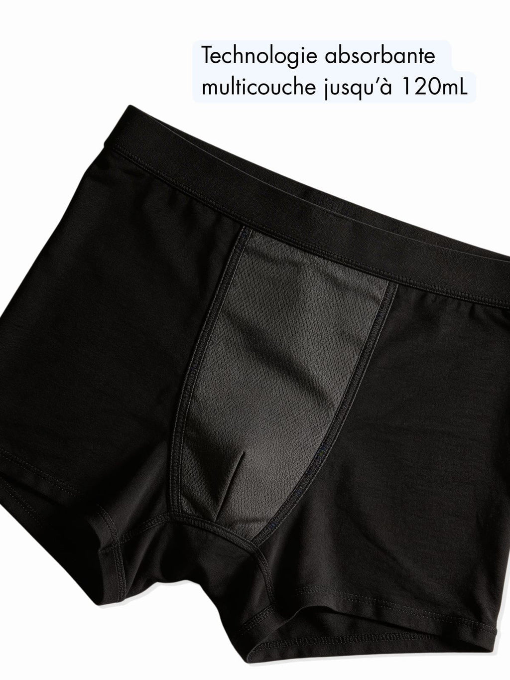 Boxer discret absorbant Homme