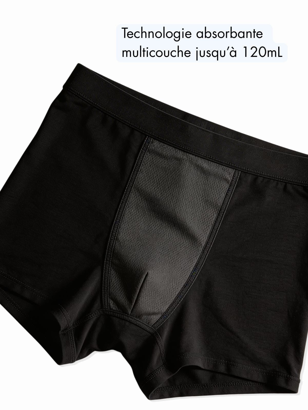 Boxer discret absorbant Homme
