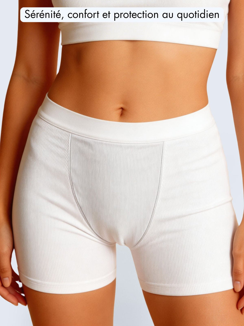 Boxer côtelé absorbant Femme