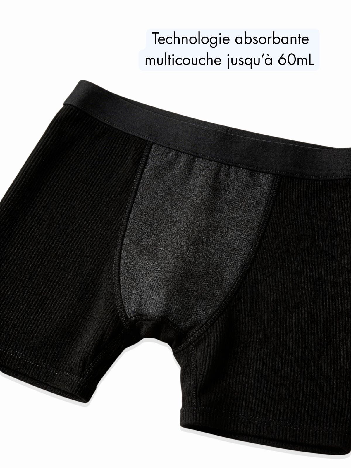 Boxer côtelé absorbant Femme