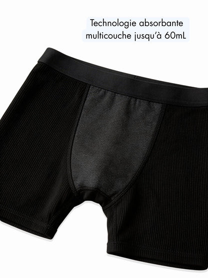 Boxer côtelé absorbant Femme