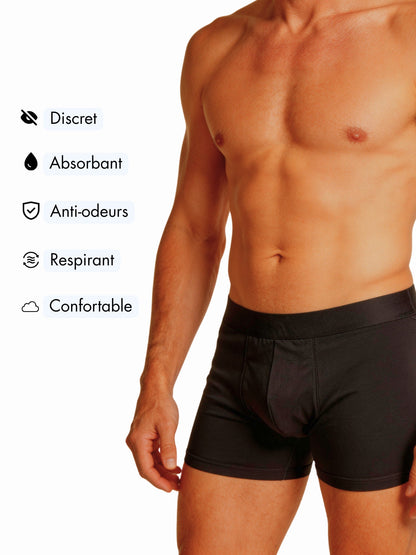 Boxer discret absorbant Homme