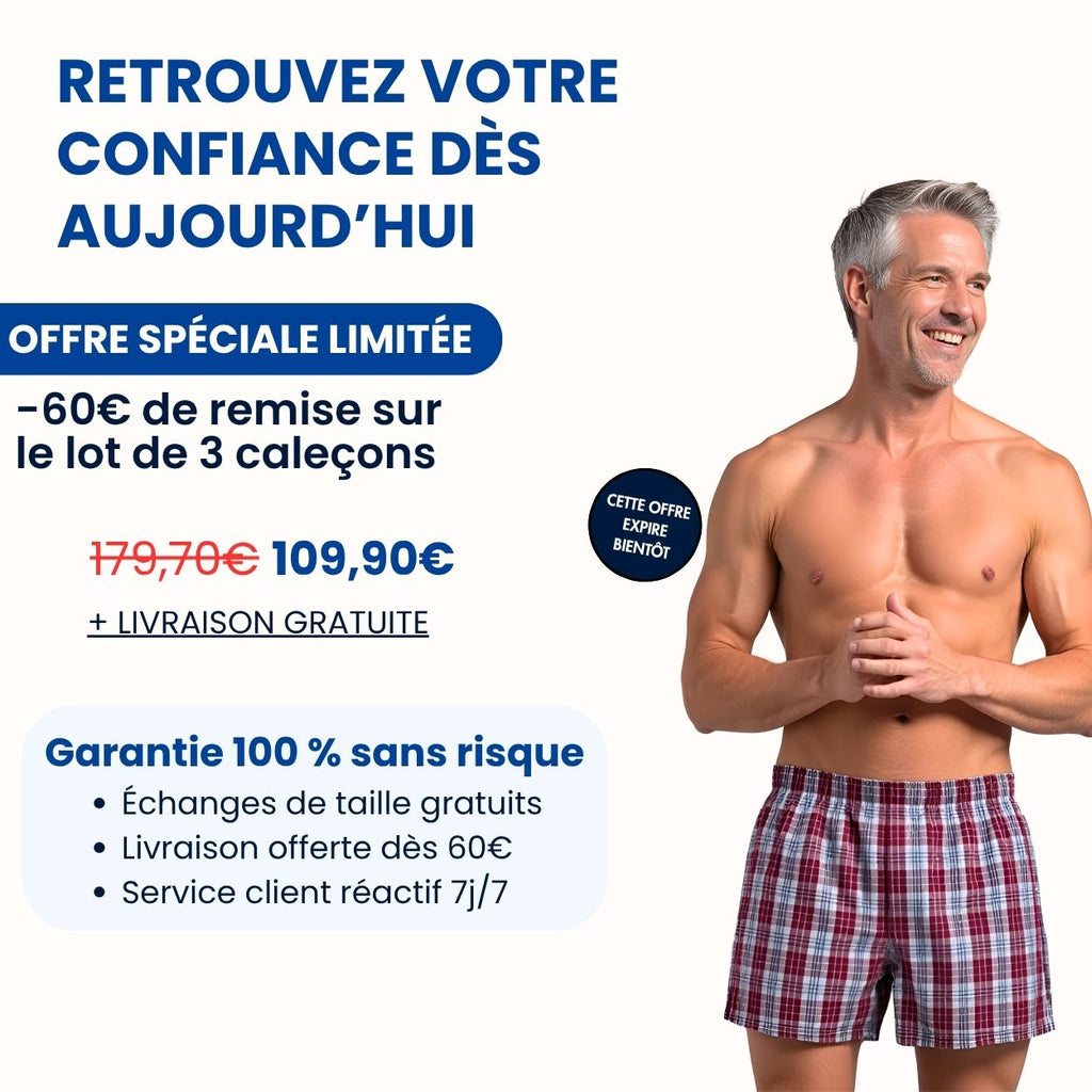 Caleçon ultra-absorbant Homme