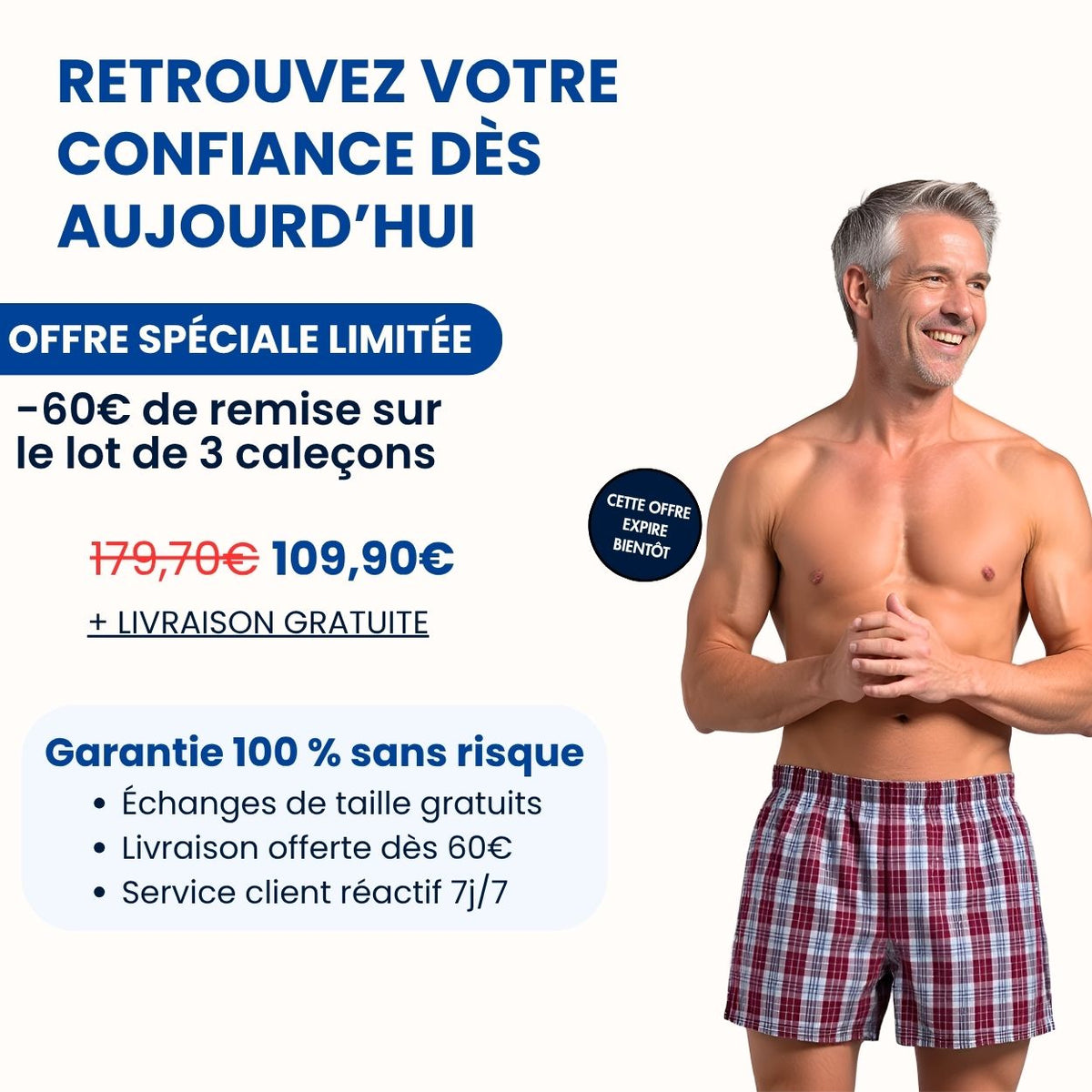 Caleçon ultra-absorbant Homme