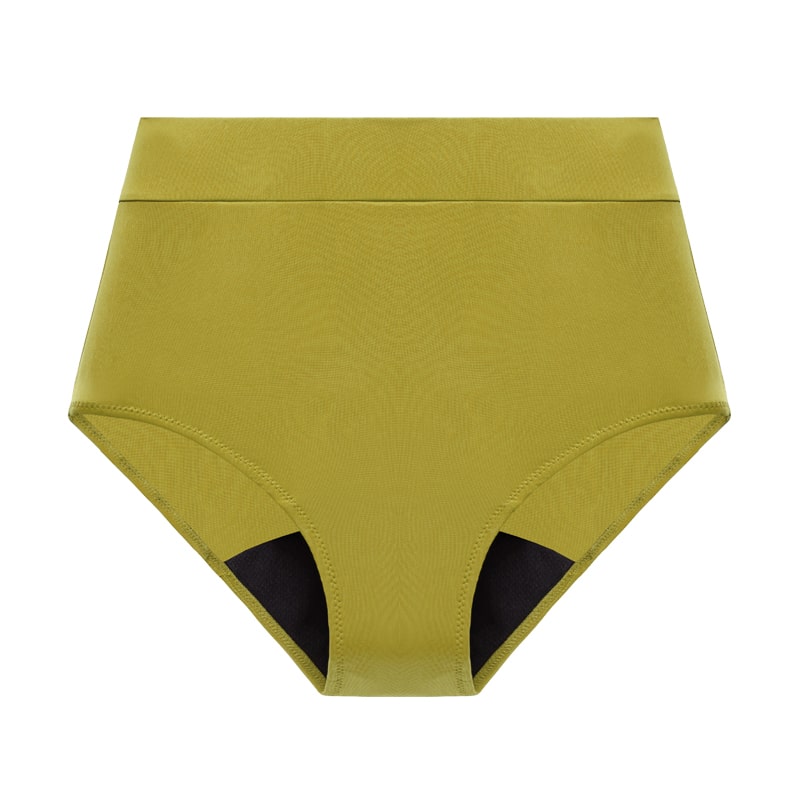 Bas de maillot taille haute absorbant