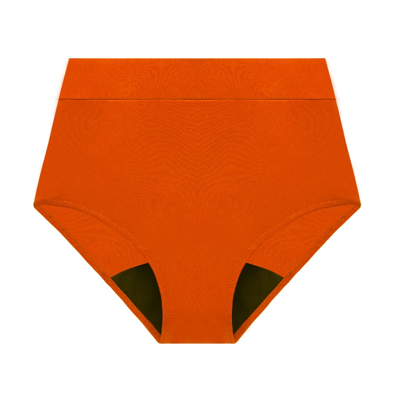 Bas de maillot taille haute absorbant