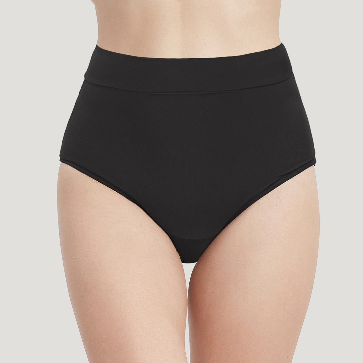 Bas de maillot taille haute absorbant