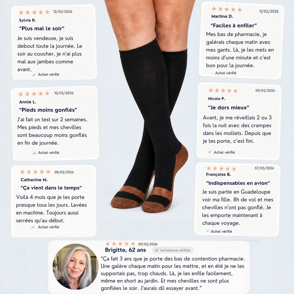 Chaussettes jambes légères